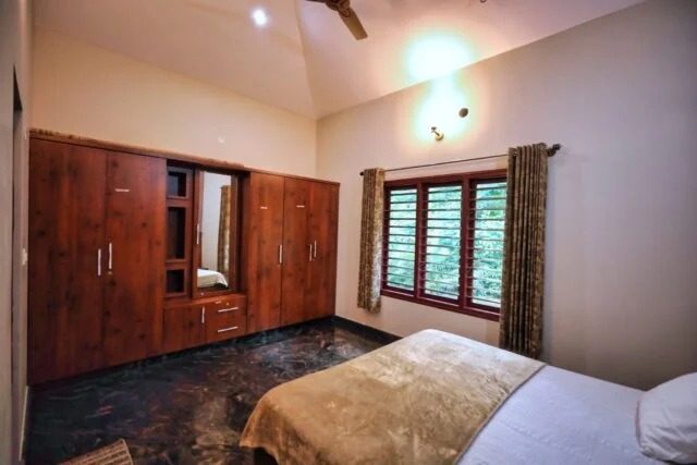 Bedroom with attached bathroom