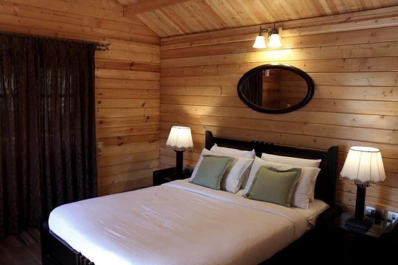 Bedroom in a mountain homestay in Chikmagalur