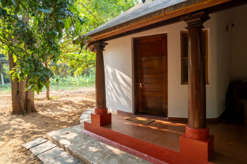 Shruti cottage facing the vegetable garden