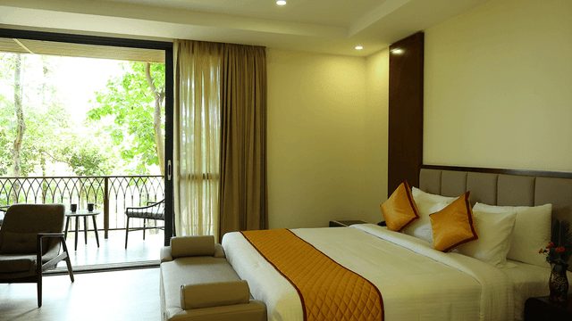 Interior of Silver Ingots Room at The Silver Sky Hotels and Resorts, Chikkamagaluru