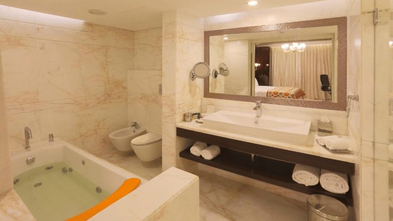 Presidential Suite bedroom with a king bed.